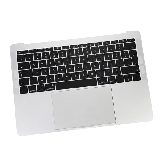 Silver Top Case with British English Keyboard for Macbook Pro 13" A1708 (Late 2016-Mid 2017)