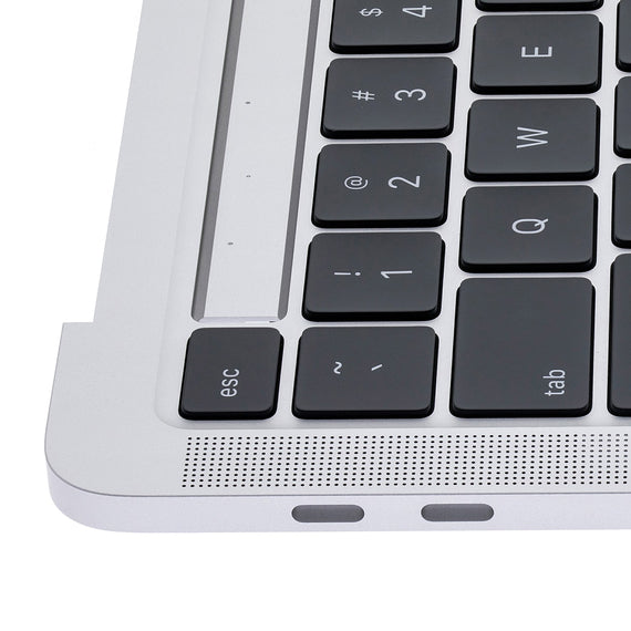 Silver Top Case with Keyboard for MacBook Pro 13" M1 A2338 (Late 2020)