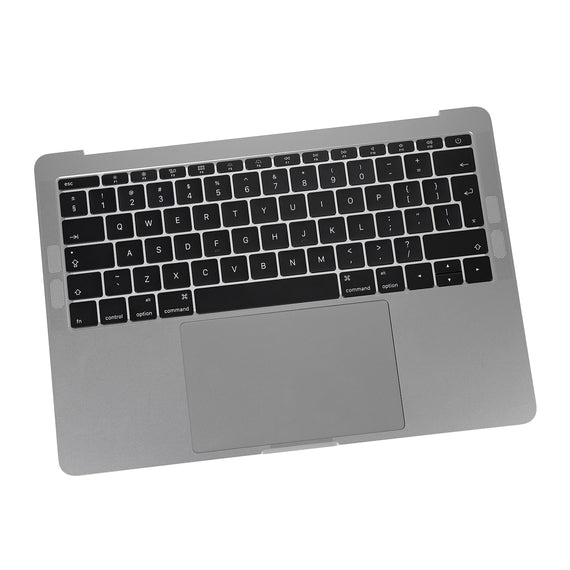 Space Gray Top Case with British English Keyboard for Macbook Pro 13" A1708 (Late 2016-Mid 2017)